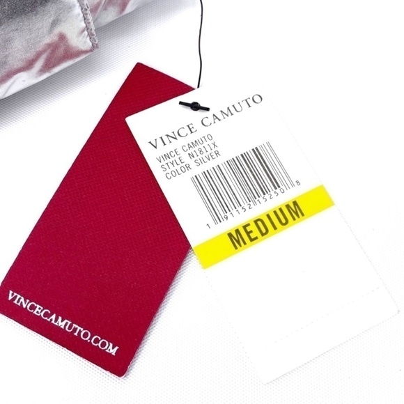 Vince Camuto Puffer Jacket Silver Chrome Winter Coat Womens Size Small New NWT - Picture 6 of 10